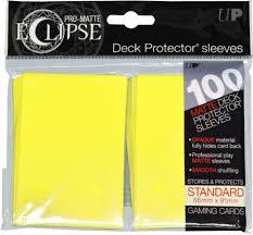 Ultra Pro - Pro Matte Eclipse: Deck Protector 100 Count Pack - Lemon Yellow